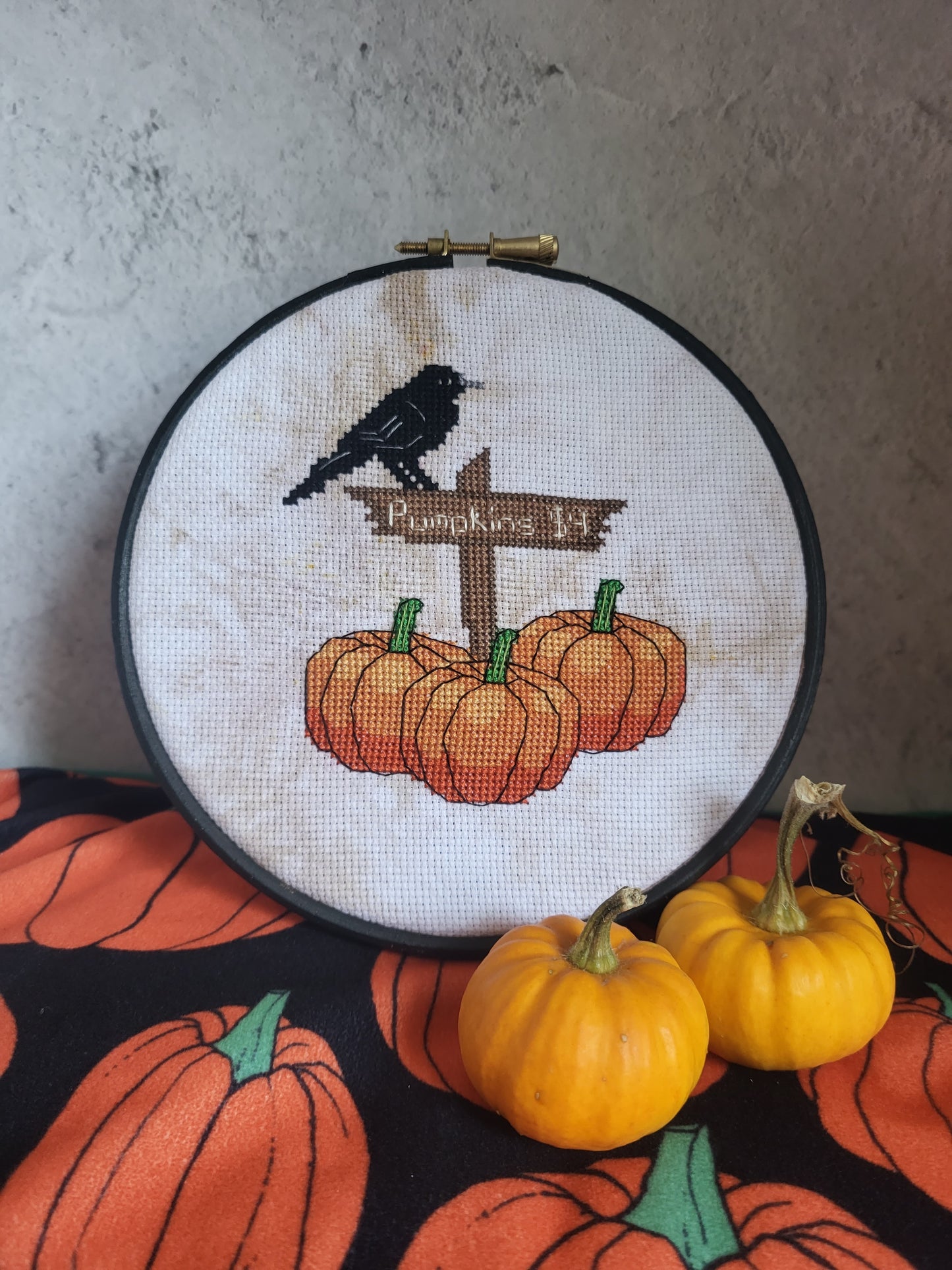 Pumpkin Patch cross stitch pattern PDF
