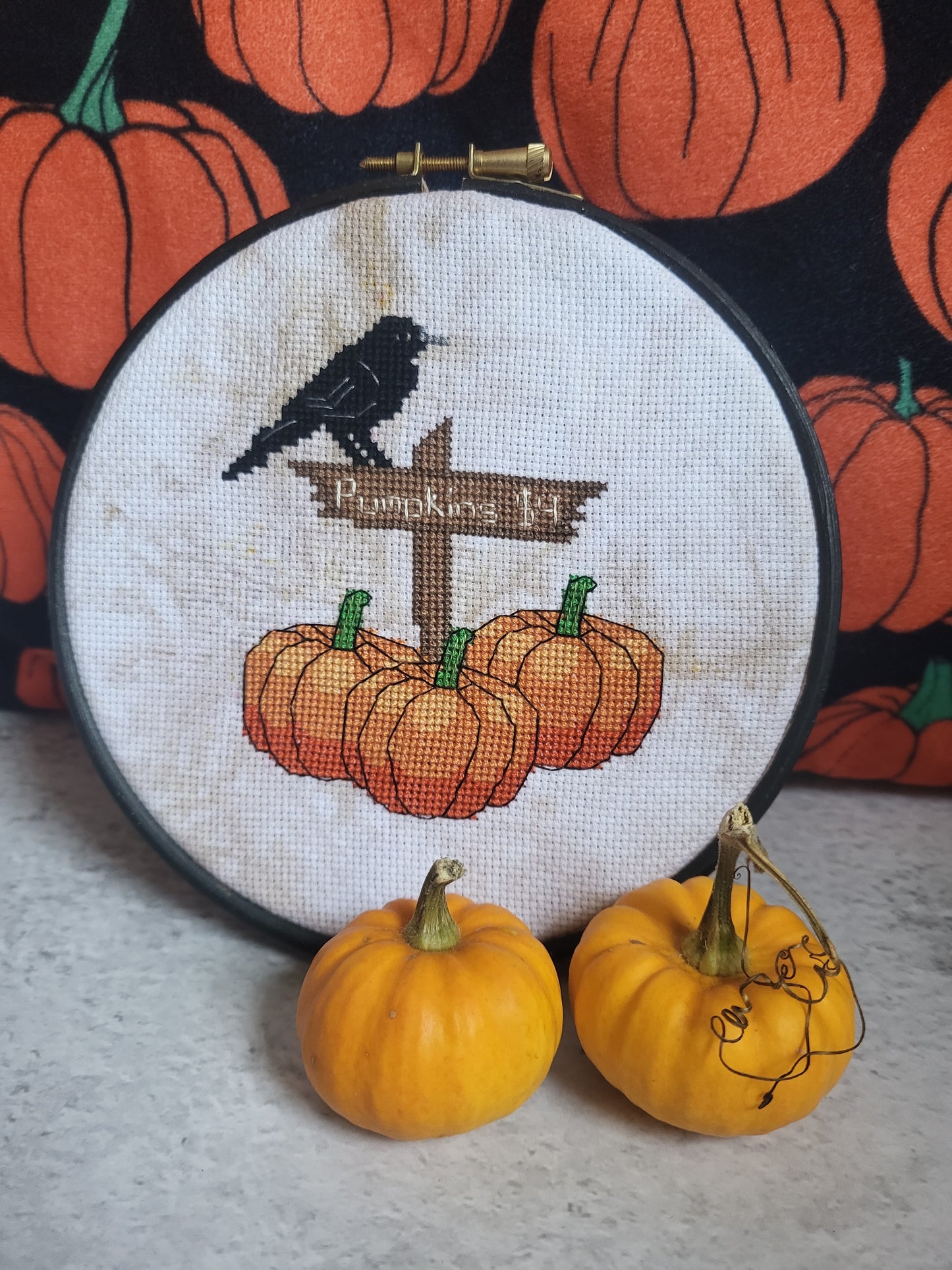 Pumpkin Patch cross stitch pattern PDF