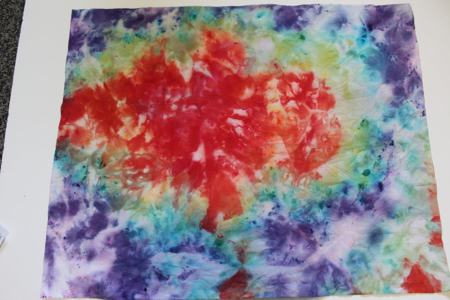 Rainbow ice dye 18ct aida