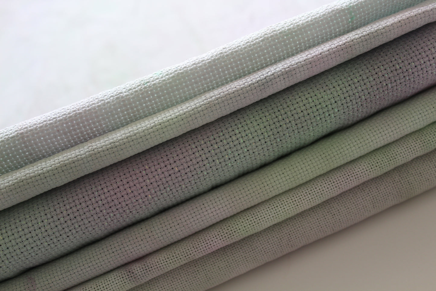 Pastel Space Invader evenweave