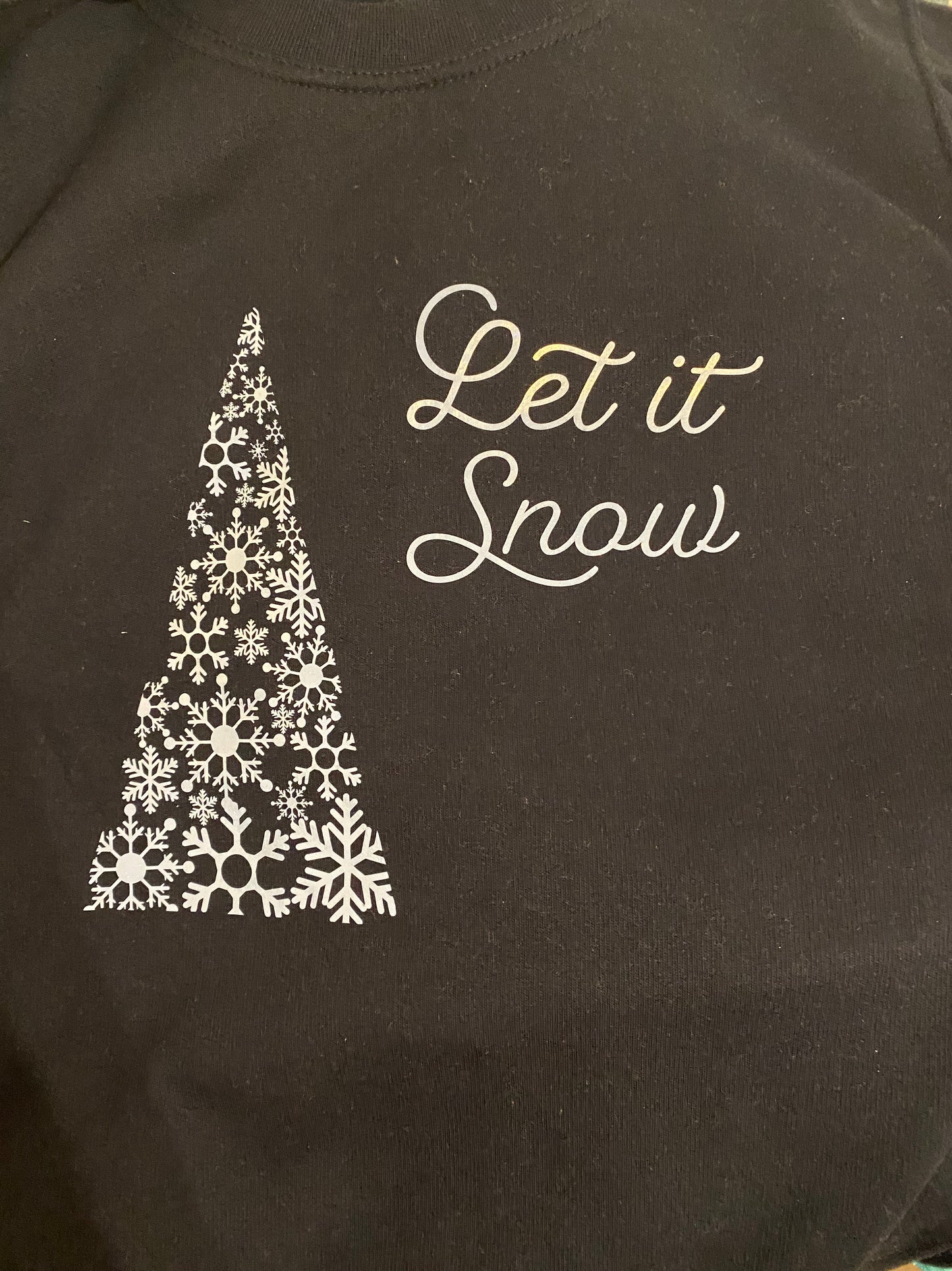 Let It Snow Christmas Jumper navy size XL
