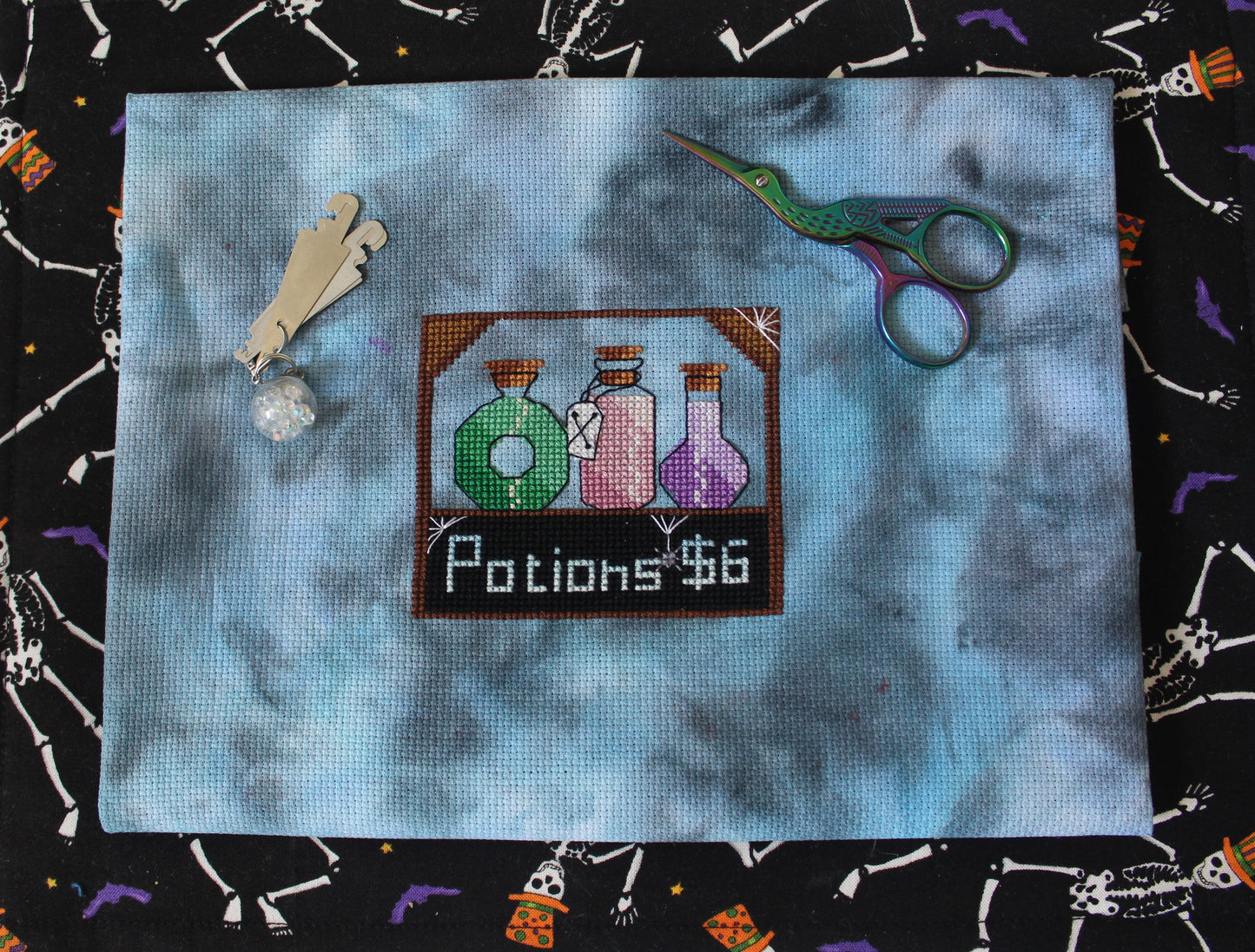 Brewing Potions cross stitch pattern PDF