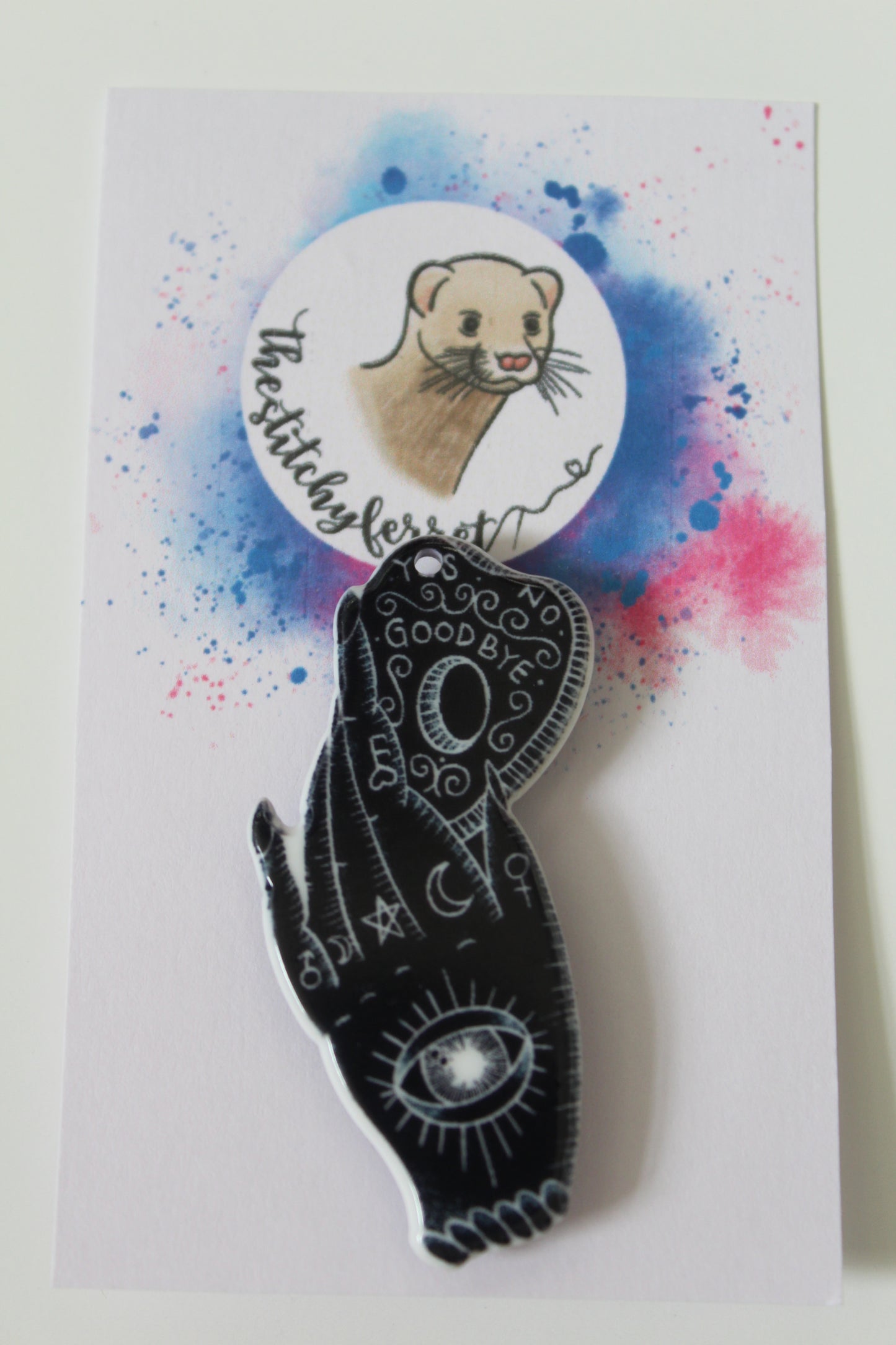 Hand with Planchette Black Needle Minder