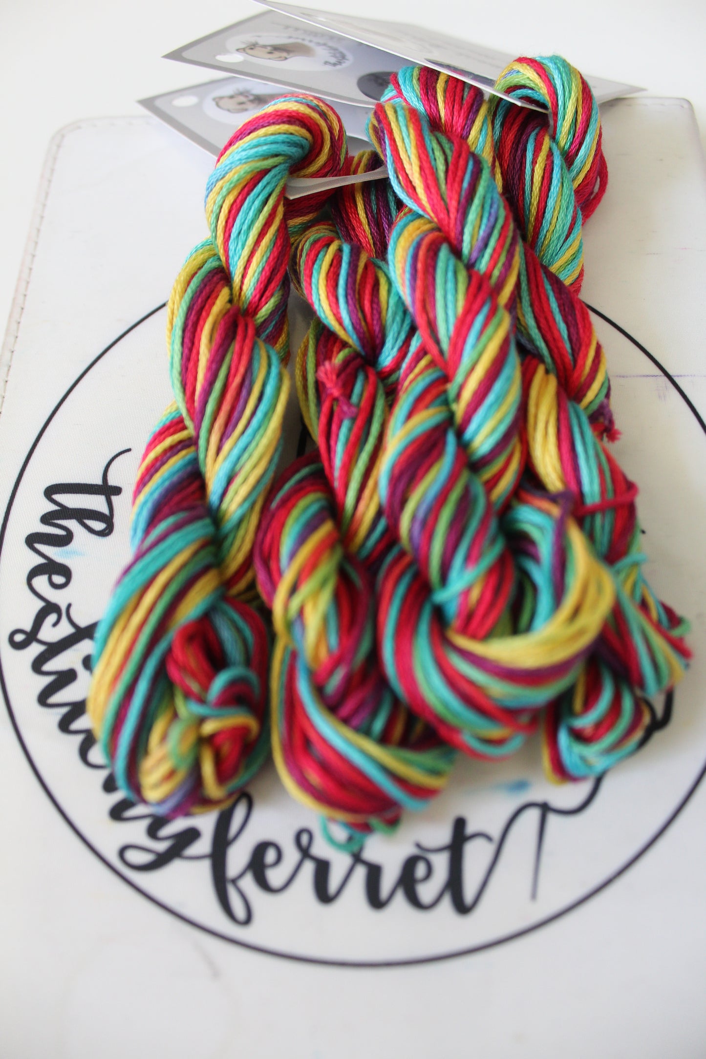 Vibrant Skittles 20 metre 6-strand floss