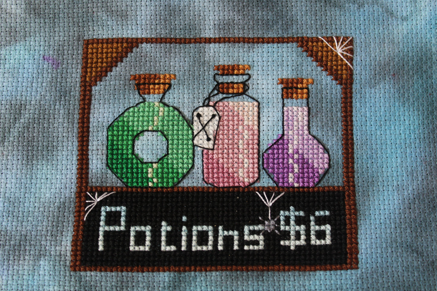 Brewing Potions cross stitch pattern PDF