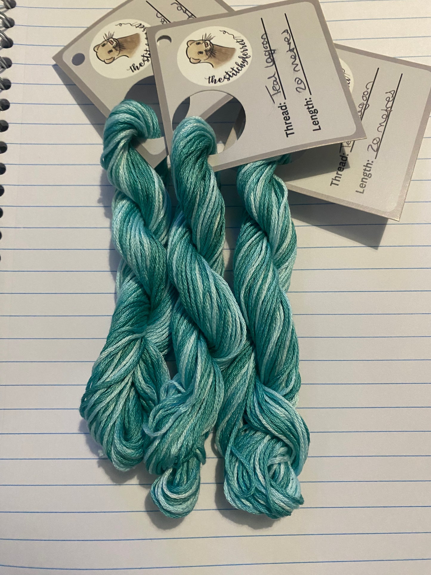 Teal Lagoon 20 metre 6-strand floss