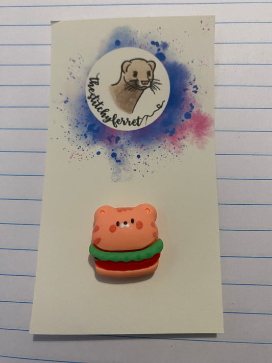 Kawaii hamburger needle minder