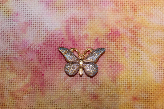 Blue Jewel Butterfly Needle Minder