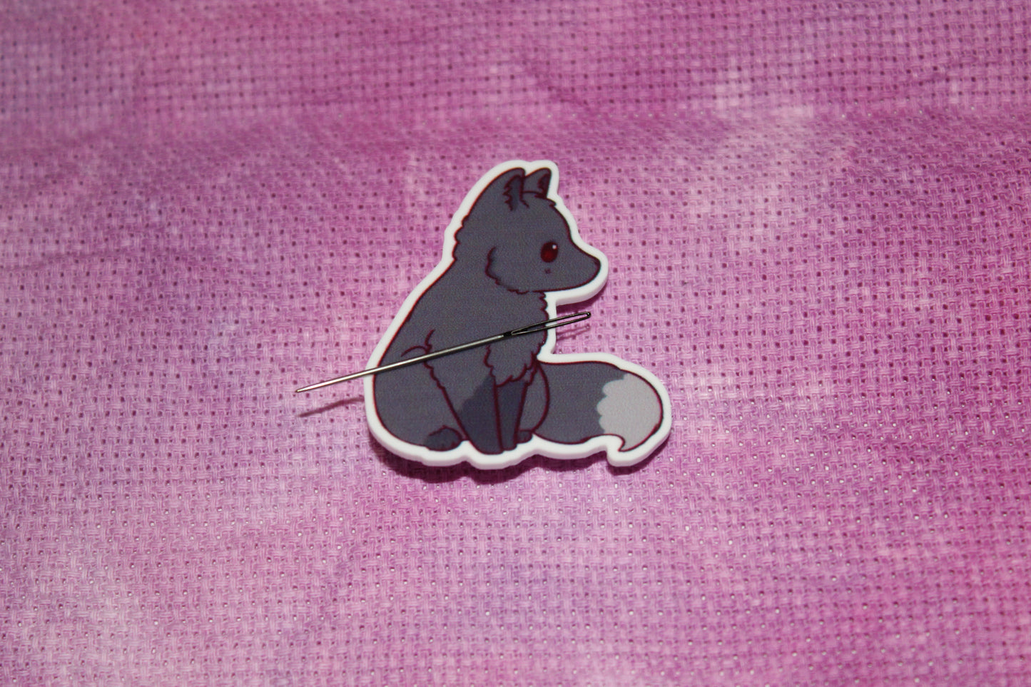 Grey Fox Cute Needle Minder