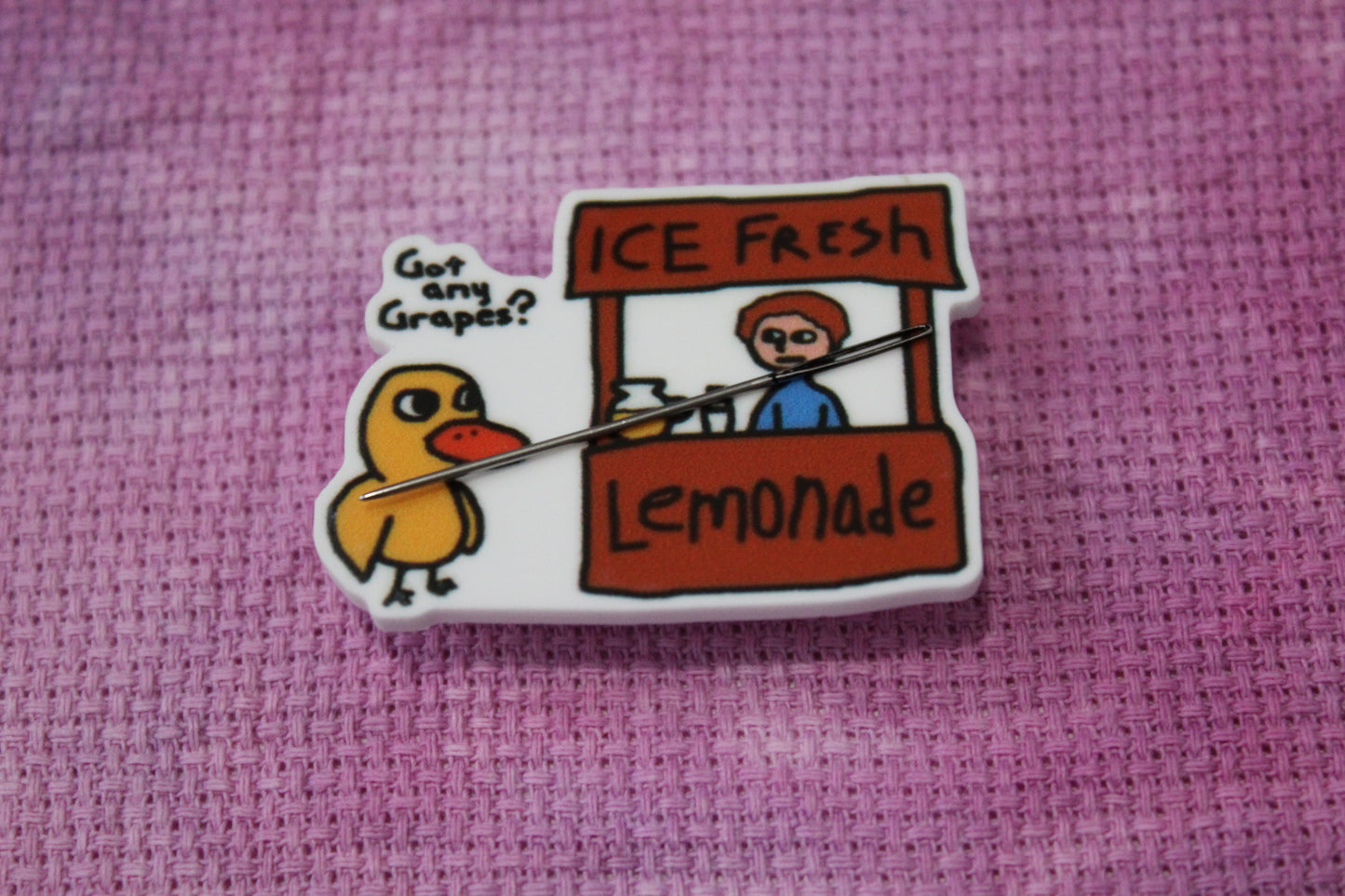 The Duck Walked Up To The Lemonade Stand Needle Minder