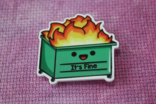 Dumpster Fire Needle Minder