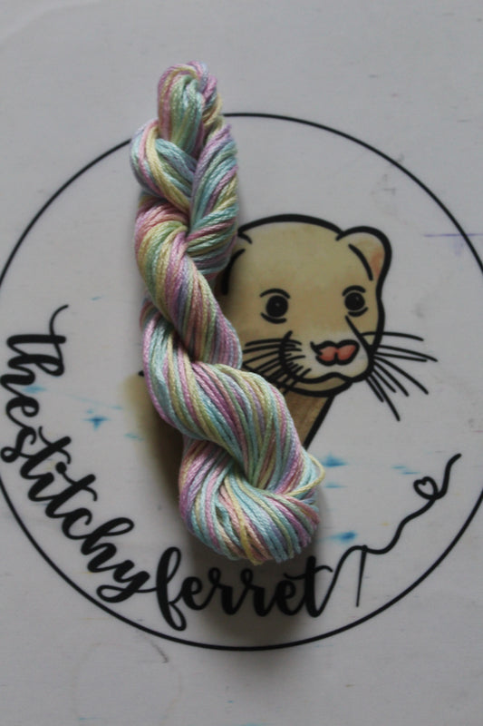 Pastel Skittles 20 metre 6-strand floss