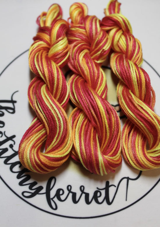 Firestarter 6 strand cotton thread embroidery cross stitch
