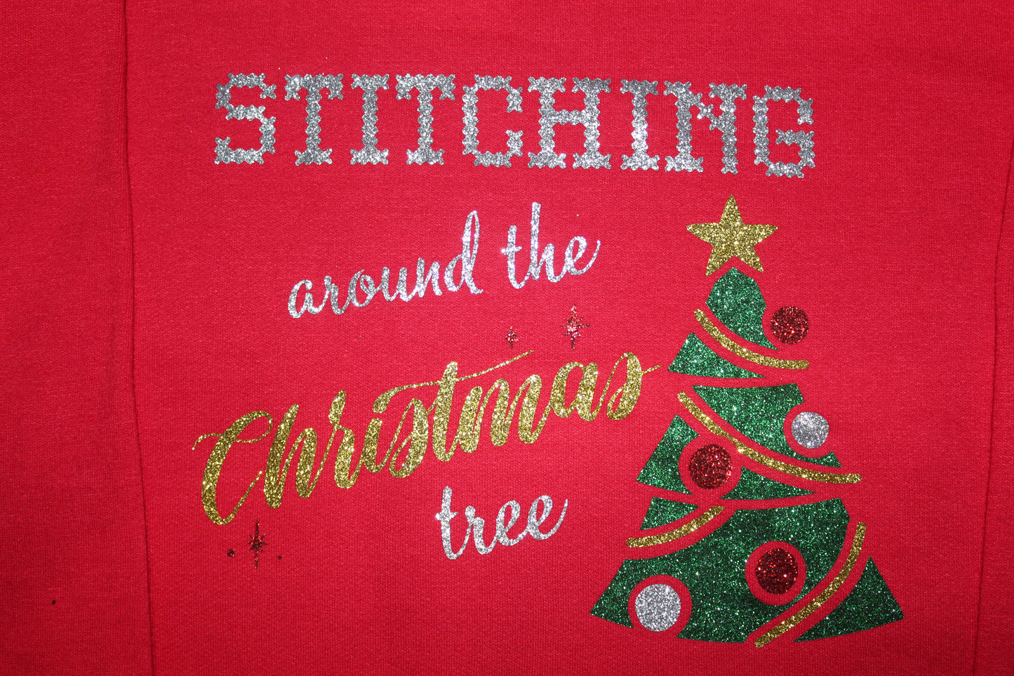 Stitching Christmas Jumper red size XL
