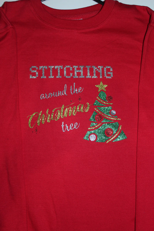 Stitching Christmas Jumper red size XL